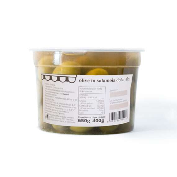 Olive verdi dolci in salamoia Foodgoncino